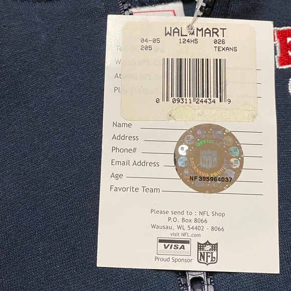 Houston Texans Jacket Baby 18 Months Toddler Unisex Navy Zip Up NFL Hoodie New - Picture 14 of 14